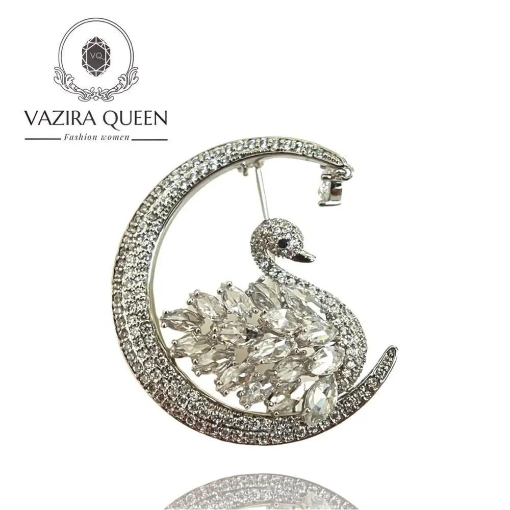 VQ Swan Brooch